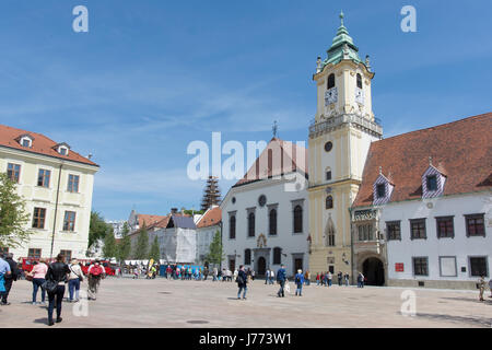 La vieille ville située sur Hlavné square, Bratislava Banque D'Images