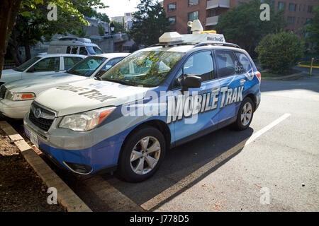 Abc 7 wjla télévision mobile véhicule suivi trafic trak Washington DC USA Banque D'Images
