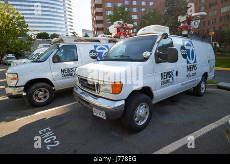 Abc 7 wjla véhicule télévision Washington DC USA Banque D'Images