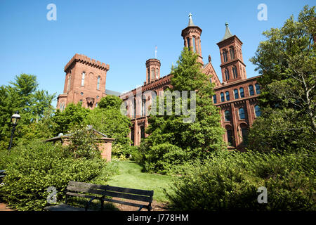 Smithsonian Institution building château Washington DC USA Banque D'Images