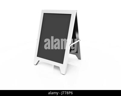 Signal signe brun noir noir profond jetblack table aluminium aluminium Banque D'Images