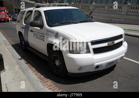 La sécurité intérieure Service de protection fédéral suv police Washington DC USA Banque D'Images