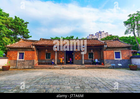 TAIPEI, TAIWAN - Le 30 avril : Architecture de l'hôtel particulier de la famille Lin et le jardin d'un manoir historique populaire dans le Banqiao district de New Taipei le Avril Banque D'Images