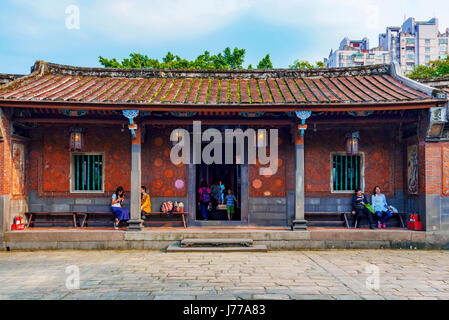 TAIPEI, TAIWAN - Le 30 avril : Architecture de l'hôtel particulier de la famille Lin et le jardin d'un manoir historique populaire dans le Banqiao district de New Taipei le Avril Banque D'Images