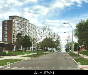 Avenue de Comstock à Syracuse, New York Banque D'Images