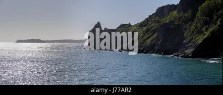 LYDSTEP HAVEN PEMBROKESHIRE WALES UK Banque D'Images