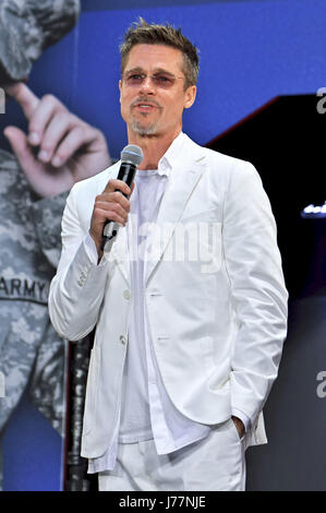 Brad Pitt assiste à la 'guerre' premiere at Roppongi Hills le 23 mai 2017 à Tokyo, Japon. | Verwendung weltweit Banque D'Images