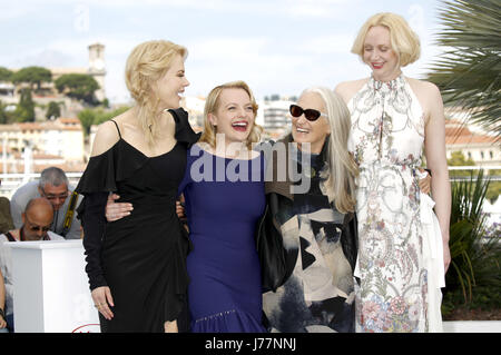 Nicole Kidman, Elisabeth Moss, Jane Campion et Gwendoline Christie au 'Haut du lac : Chine Girl' photocall lors du 70ème Festival de Cannes au Palais des Festivals le 23 mai 2017 à Cannes, France | Verwendung weltweit Banque D'Images