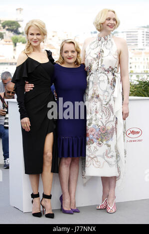 Nicole Kidman, Elisabeth Moss et Gwendoline Christie au 'Haut du lac : Chine Girl' photocall lors du 70ème Festival de Cannes au Palais des Festivals le 23 mai 2017 à Cannes, France | Verwendung weltweit Banque D'Images