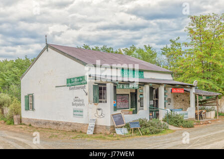 NIEU BETHESDA, AFRIQUE DU SUD - le 21 mars 2017 : un restaurant à Nieu-Bethesda, un village historique dans la province orientale du Cap Banque D'Images