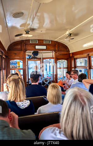 Le réseau de tramway de Lisbonne dessert la municipalité de Lisbonne Banque D'Images
