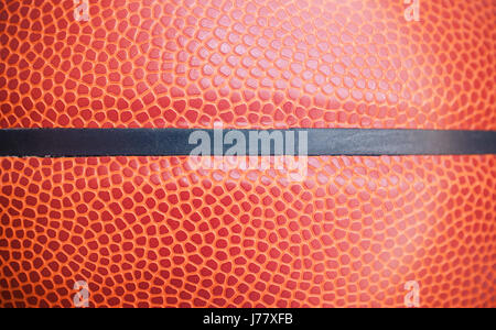 Closeup détail du basket-ball ball texture background Banque D'Images