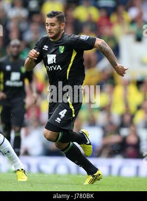 BRADLEY JOHNSON Norwich City FC Norwich City FC WHITE HART LANE TOTTENHAM ANGLETERRE 01 Septembre 2012 Banque D'Images