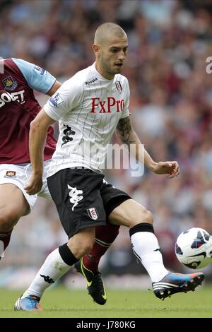 MLADEN PETRIC FC Fulham Upton Park Londres Angleterre 01 Septembre 2012 Banque D'Images