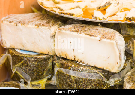 De délicieux fromages de la province de Malaga. Fromages de chèvres Banque D'Images
