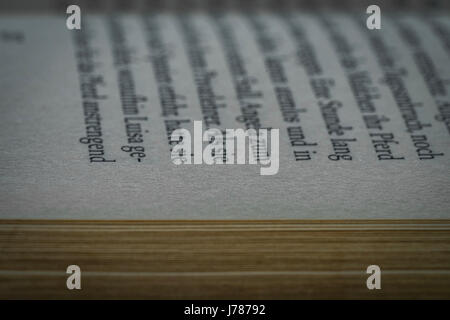 Fine Art macro photographie : lire un livre Banque D'Images