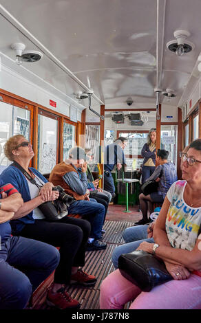 Le réseau de tramway de Lisbonne dessert la municipalité de Lisbonne Banque D'Images