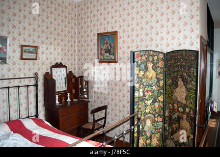 Chambre à coucher dans le musée de la vie de Lincoln Lincolnshire Banque D'Images