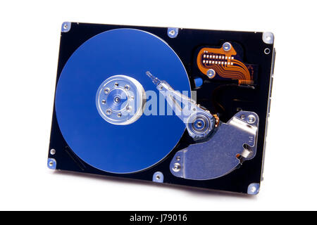 Reflet bleu ouvert défauts corrigés de disque dur Disque dur Disque dur PC bleu Banque D'Images