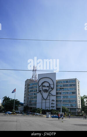 Ministère de l'intérieur des capacités dans la Plaza de la Revolución (Place de la révolution, à La Havane, Cuba Banque D'Images