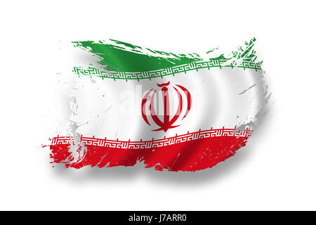 Drapeau national drapeau iran iran coup pictogramme Pictogramme national trade Banque D'Images