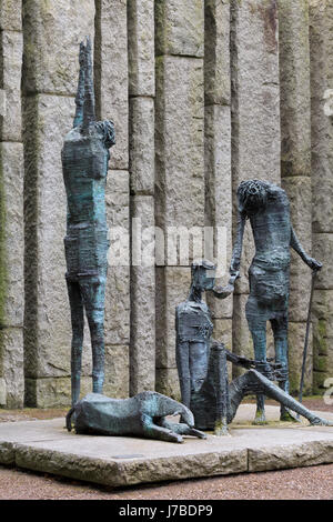 Statue de la famine, Saint Stephen's Green, Dublin, County Dublin, Irlande Banque D'Images