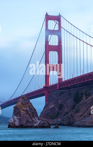 Le Golden Gate Bridge à San Francisco, Californie Banque D'Images