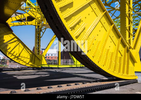 Drypool lever le pont de la rivière Hull, Kingston Upon Hull, Yorkshire, Angleterre, Royaume-Uni Banque D'Images