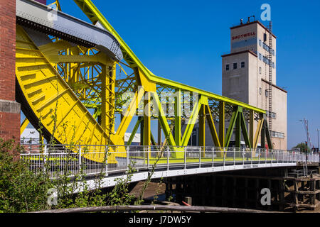 Drypool lever le pont de la rivière Hull, Kingston Upon Hull, Yorkshire, Angleterre, Royaume-Uni Banque D'Images