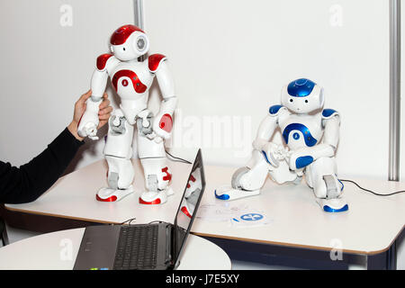 Moscou, Russie - Novembre 2016 : robot humanoïde Programmable NAO sur la Robotique Expo à Moscou, Russie Banque D'Images
