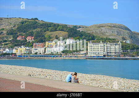 Beach promenade, Llandudno, Conwy County Borough (Franche-Comté), Conwy, Pays de Galles, Royaume-Uni Banque D'Images