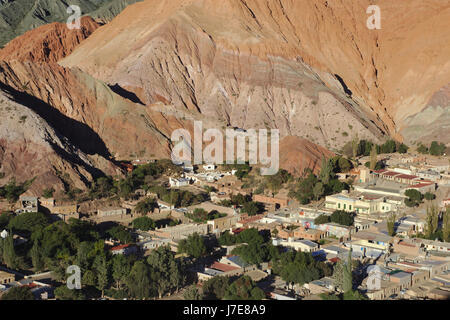 Purmamarca, Cerro de los Siete Colores, Quebrada de Humahuaca, Argentine Banque D'Images