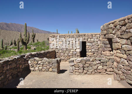 El Pucará ruines à Tilcara, Quebrada de Humahuaca, Argentine Banque D'Images