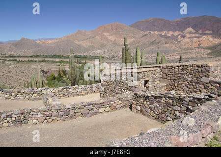 El Pucará ruines à Tilcara, Quebrada de Humahuaca, Argentine Banque D'Images