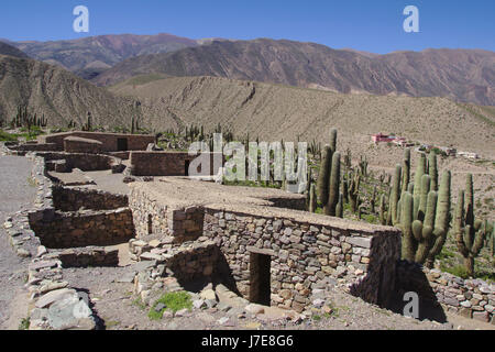 El Pucará ruines à Tilcara, Quebrada de Humahuaca, Argentine Banque D'Images