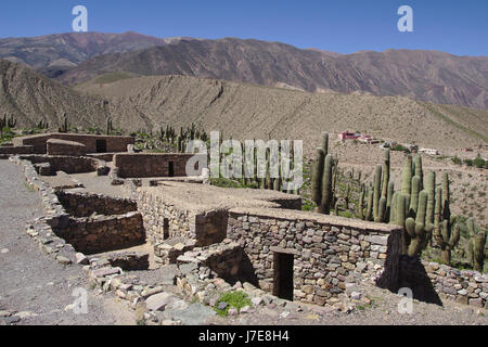 El Pucará ruines à Tilcara, Quebrada de Humahuaca, Argentine Banque D'Images