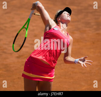 ROME, ITALIE - 17 MAI : Kiki Bertens au 2017 Internazionali BNL d'Italia WTA Premier tournoi de tennis 5 Banque D'Images