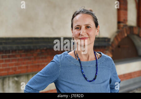 Chorégraphe Sasha Waltz vu lors d'un point de presse sur la nouvelle production de "Kreatur' au Radialsystem à Berlin, Allemagne, 23 mai 2017. Photo : Jens Kalaene Zentralbild-/dpa/ZB Banque D'Images