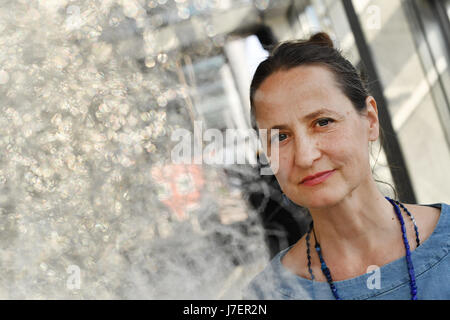 Chorégraphe Sasha Waltz vu lors d'un point de presse sur la nouvelle production de "Kreatur' au Radialsystem à Berlin, Allemagne, 23 mai 2017. Photo : Jens Kalaene Zentralbild-/dpa/ZB Banque D'Images