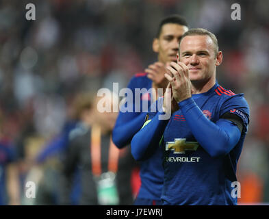 Stockholm, Suède. 24 mai 2017. Célébration de Manchester United l'UEFA Europa League match 2017 vs Manchester United Ajax à l'Ami Arena Stadium. Credit : Ahmad Mora/Alamy Live News Banque D'Images