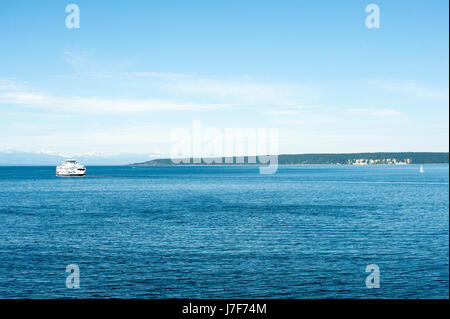 River-Comox Powell sur Ferry détroit Malaspina le 24 mai, 2017 Banque D'Images