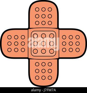 Les soins de pansement droit Illustration de Vecteur