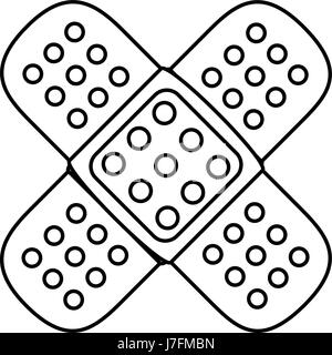 Les soins de pansement droit Illustration de Vecteur