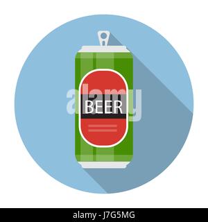 Bouteille de bière dans le modèle de télévision modernes sur l'icône de style blanc. Materia Illustration de Vecteur