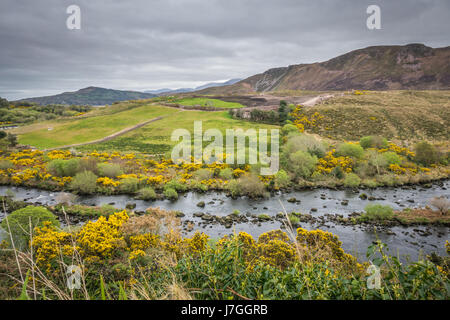 Magnifique cadre rural paysage irlandais dans le comté de Kerry, Irlande Banque D'Images