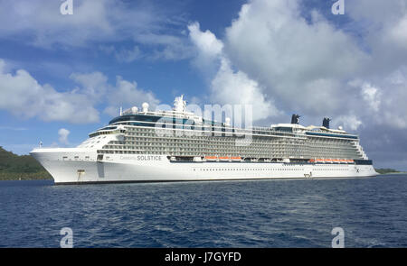 CELEBRITY SOLSTICE navire en 2017 exploité par la compagnie de croisière Royal Caribbean. Photo : Tony Gale Banque D'Images