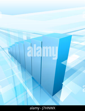 Un résumé graphique bleu Résumé Contexte commercial ou technologique Banque D'Images