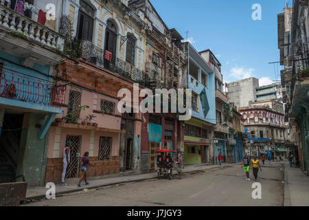 Scène de rue à La Havane, Cuba Banque D'Images