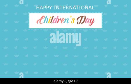 Carte de souhaits jour enfants style Illustration de Vecteur