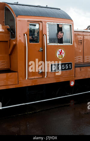 Classe 14 locomotive diesel PAS D9551 au Spring Festival Diesel, Severn Valley Railway, Kidderminster, UK Banque D'Images